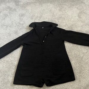 Long sleeve cozy romper